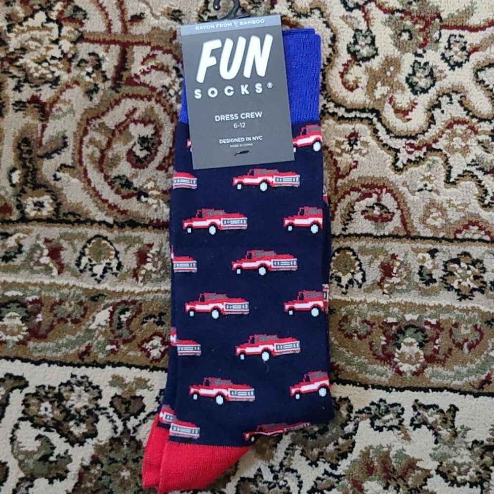 Fun Socks Dress crew 6-12